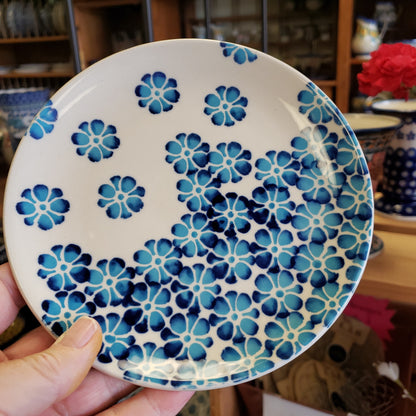 Plate ~  6.25" appetizer d1223 Ombre Blue