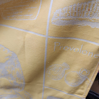 Towel Yellow Cheese 26" x 26" SQUARE Tea towel