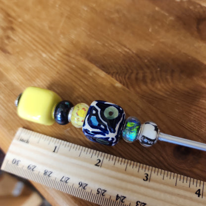 plant charm Polish Pottery Beads