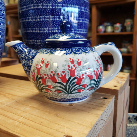 Teapot ~ 12 oz.    1437X ~ Crimson Bells pf1222