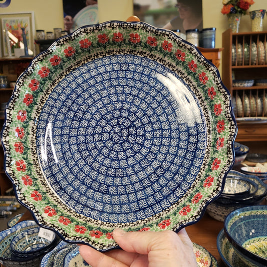 Pie Plate ~ Fluted ~ 10"    1916X ~ Maraschino pf1222