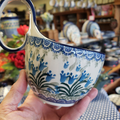 Bowl w/ Loop Handle ~ 16 oz 845~1432X ~ Blue Bells PF0323