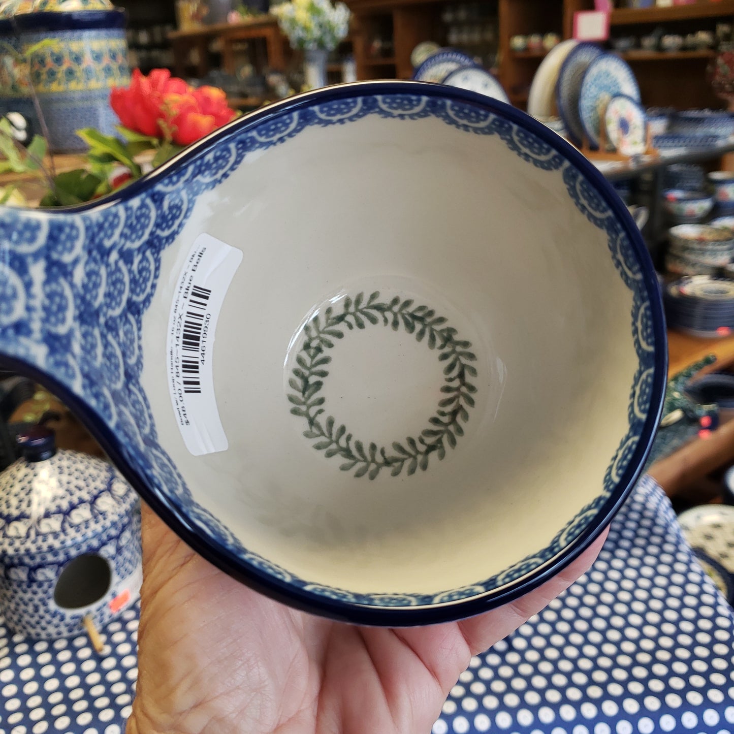 Bowl w/ Loop Handle ~ 16 oz 845~1432X ~ Blue Bells PF0323