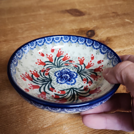 Bowl ~ 5" B89~1437X ~ Crimson Bells PF0323